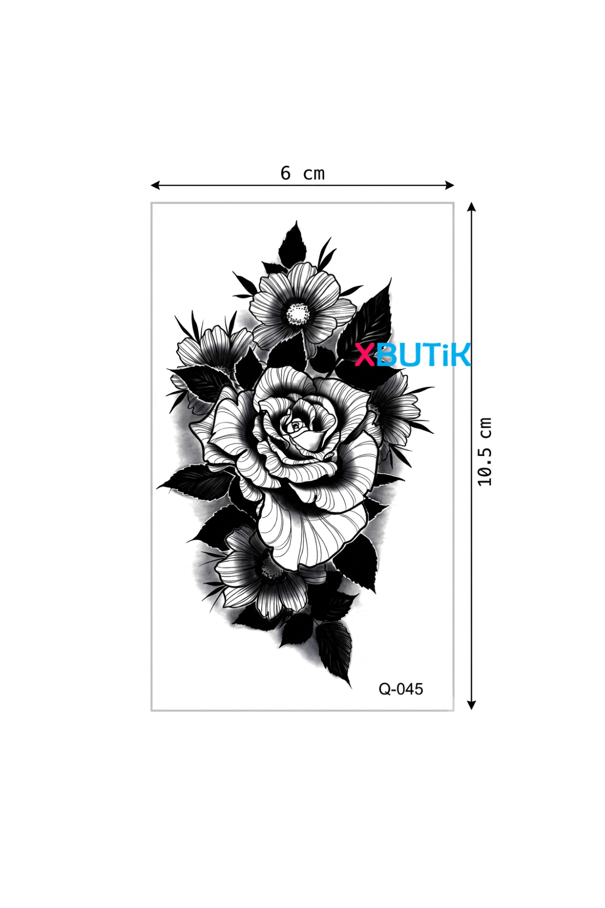 Gül%20ve%20Papatya%20Desenli%20Dövme,%20Siyah%20Beyaz%20gül%20geçici%20dövme%20(Rose%20Daisy%20Tattoo)