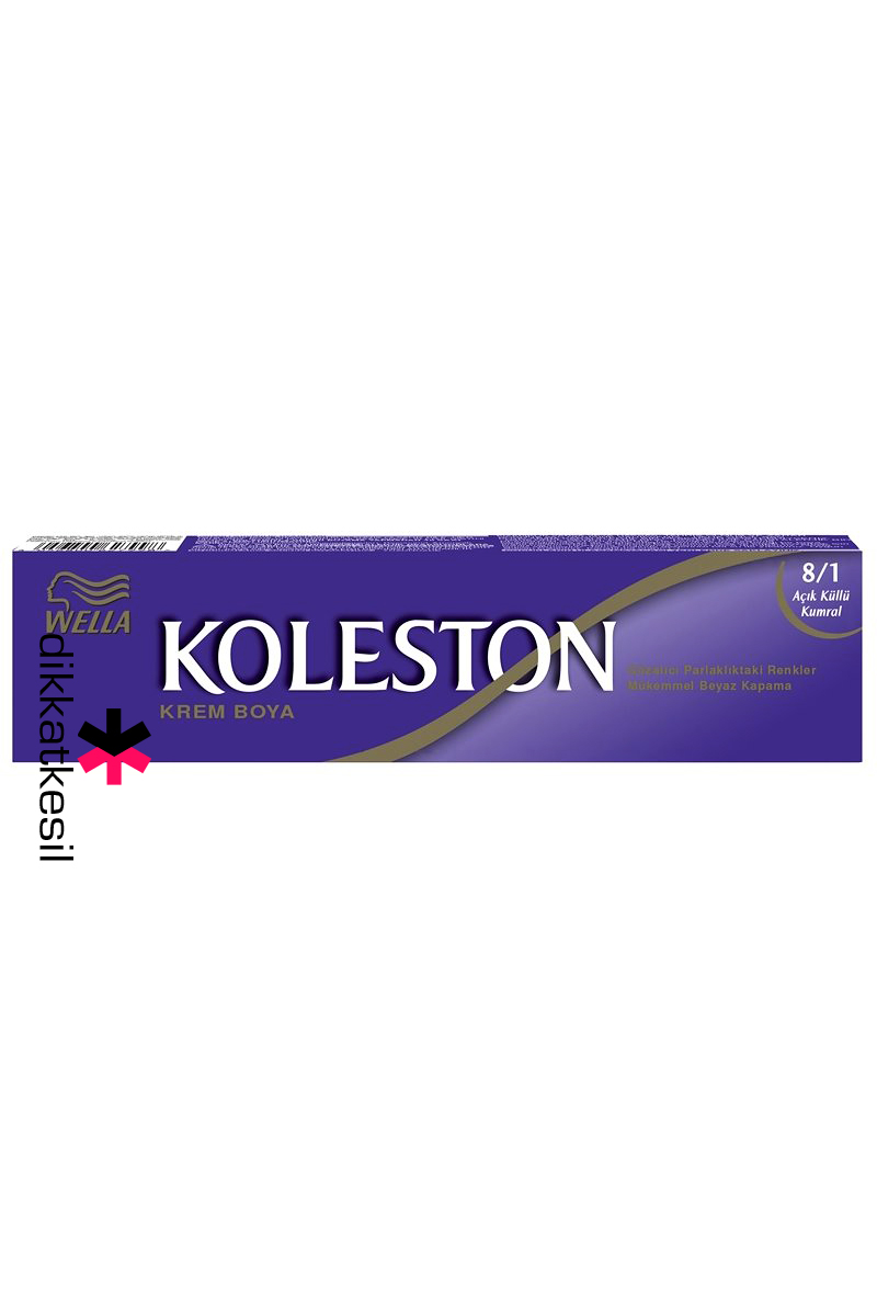 Koleston%208.1%20Açık%20Küllü%20Kumral%20Renk%20Krem%20Saç%20Boyası%20Tüp%2050%20ml,%20(Wella%20Koleston%208/1%20Numara)