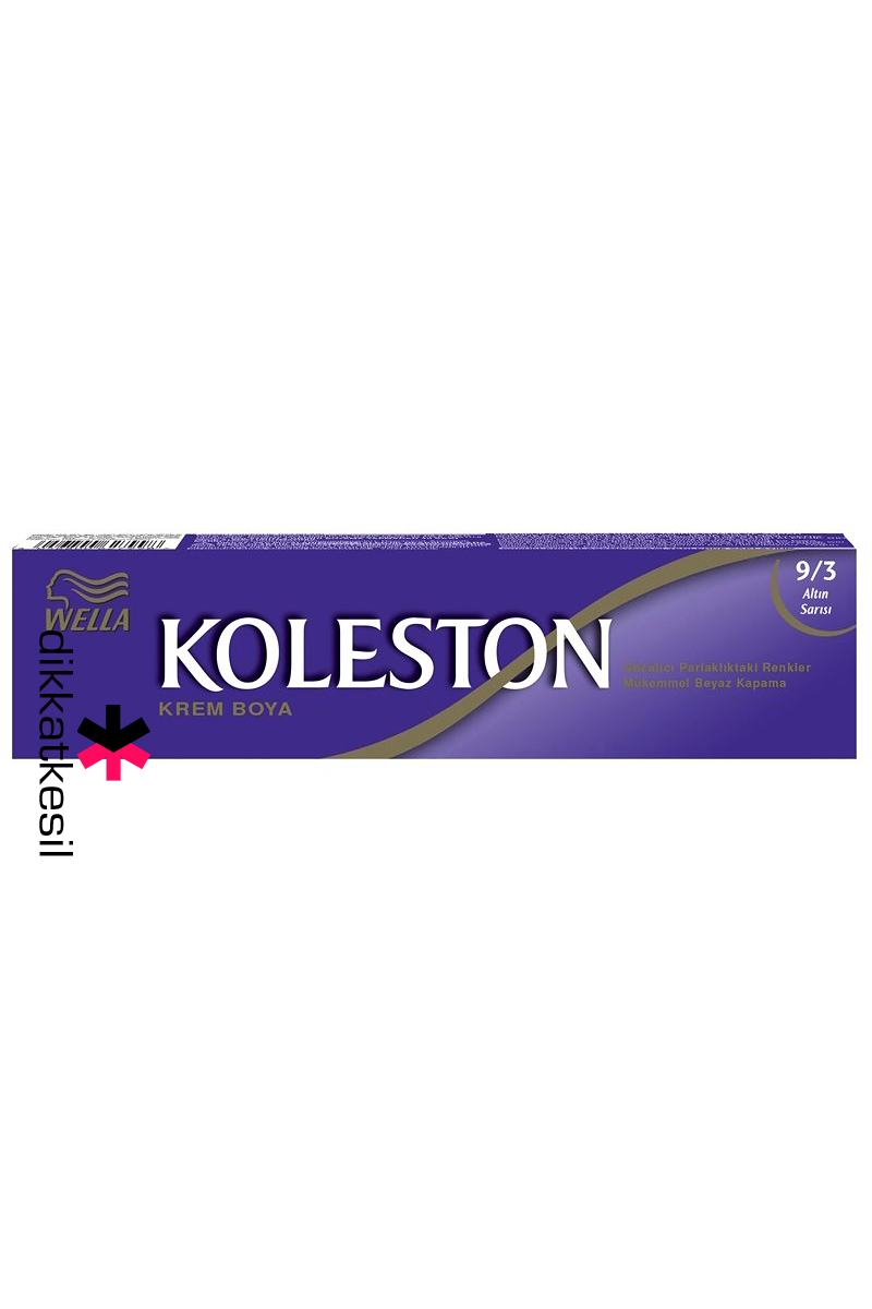 Koleston%209.3%20Altın%20Sarısı%20Renk%20Krem%20Saç%20Boyası%20Tüp%2050%20ml,%20(Wella%20Koleston%209/3%20Numara)