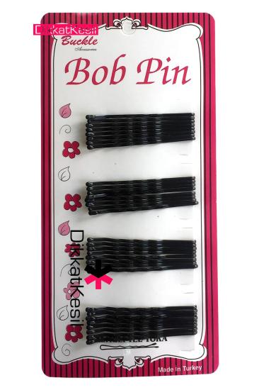 Bob Siyah Topuzlu Tel Toka Modelleri - XBUTiK