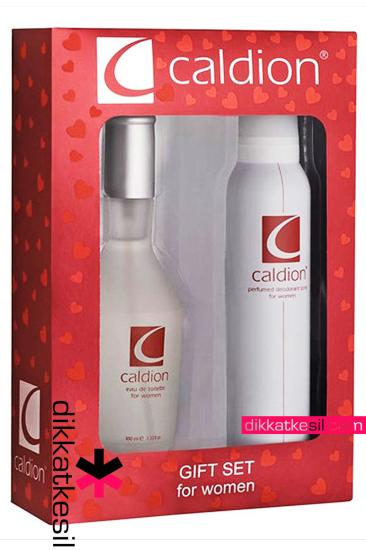 Caldion Kadın Parfüm Seti Edt 100 ml ve Deodorant Classic Beyaz Parfüm Çeşitleri - XBUTiK