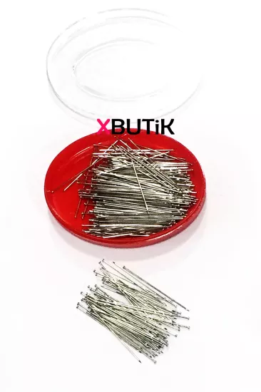 Çelik Toplu İğne 34 mm 25 gram, Terzi Toplu İğnesi Takı İğneleri - XBUTiK