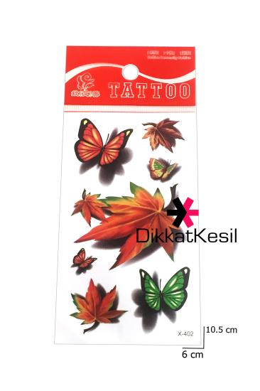 Çınar Yaprağı Dövmesi, Küçük Geçici Kelebek Dövme Modelleri - XBUTiK