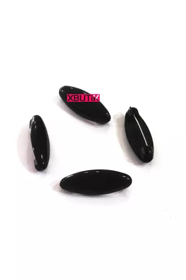 Eşarp Şal İğnesi, Siyah Plastik Çengelli İğne, Kilitli Başörtü İğnesi Çengelli İğneler - XBUTiK