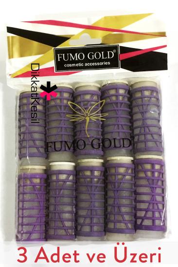 Fumo Gold Kaynatmalı Bigudi, Isıtmalı Saç Bigudisi, Bigudi Çeşitleri 3 Adet - XBUTiK