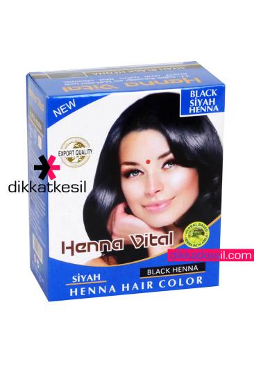 Henna Vital Hint Saç Kınası Siyah Renk 6 lı Paket Kına Çeşitleri - XBUTiK
