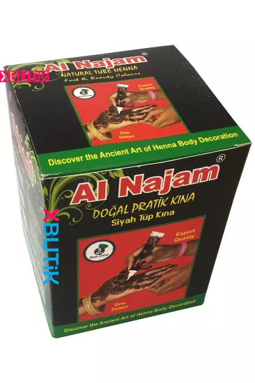 Hint Kınası, Toptan Siyah Hint Kına Dövme, Al Najam Tüp Kına Dövmesi Kına Modelleri - XBUTiK