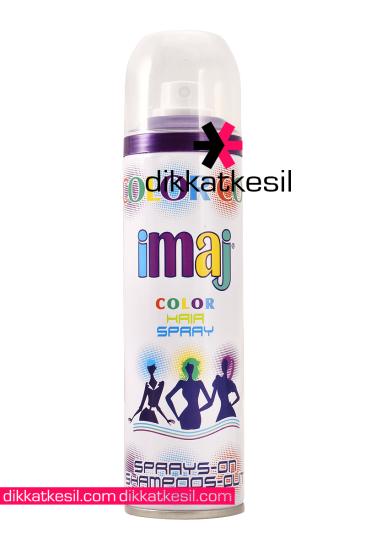 İmaj Mor Renkli Saç Spreyi, Mor Geçici Saç Boyası, Renkli Saç Boyaları - XBUTiK