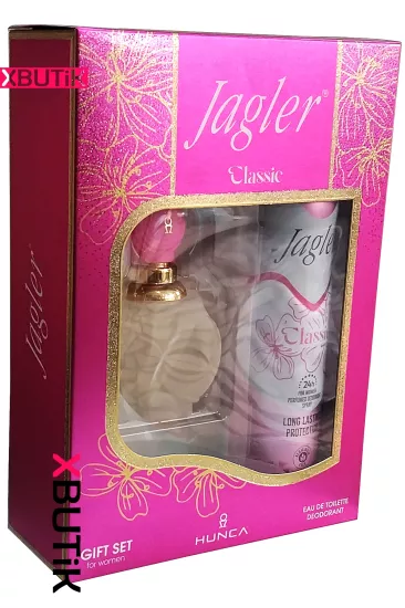 Jagler Kadın Parfüm Seti Edt 60 ml ve Deodorant 150 ml Pembe Parfüm Çeşitleri - XBUTiK