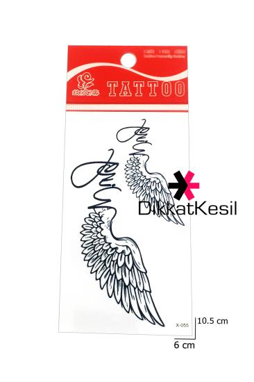 Kanat Dövmesi, Küçük Kanat Geçici Dövme, Siyah Beyaz Wing Dövme Modelleri - XBUTiK