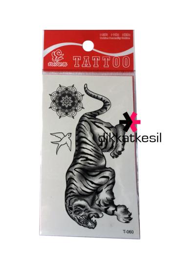 Kaplan Dövmesi, Siyah Beyaz Geçici Kaplan Motif Kuş Dövme Modelleri - XBUTiK