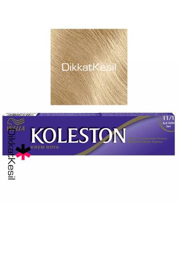 Koleston 11.1 Açık Küllü Sarı Renk Krem Saç Boyası Tüp, 11/1 Saç Boya Çeşitleri - XBUTiK