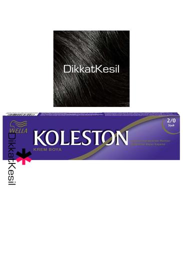 Koleston 2.0 Siyah Renk Krem Saç Boyası Tüp, 2/0 Saç Boyası Çeşitleri - XBUTiK