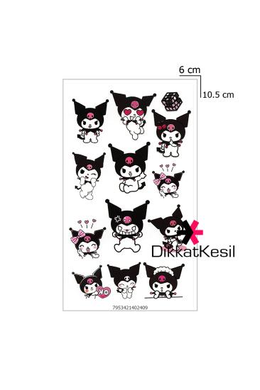Kuromi Dövme, Geçici Çizgi Film Karakteri Dövme, Minimal Dövme Modelleri - XBUTiK