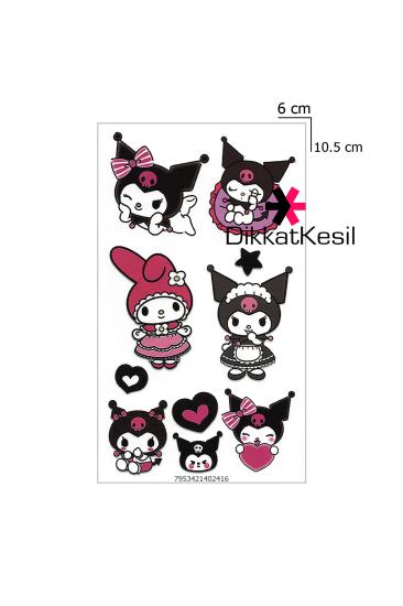 Kuromi My Melody Dövme, Geçici Çizgi Film Karakteri Dövme Modelleri - XBUTiK