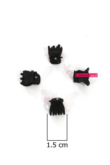 Mini Mandal Toka, Mat Siyah Küçük Kıskaçlı Toka, Minik Kelebek Toka Çeşitleri - XBUTiK