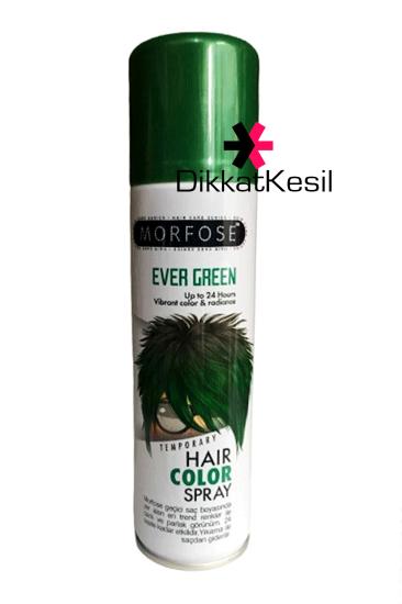 Morfose Ever Green Renkli Saç Spreyi, Yeşil Geçici Saç Boyası Saç Spreyleri - XBUTiK