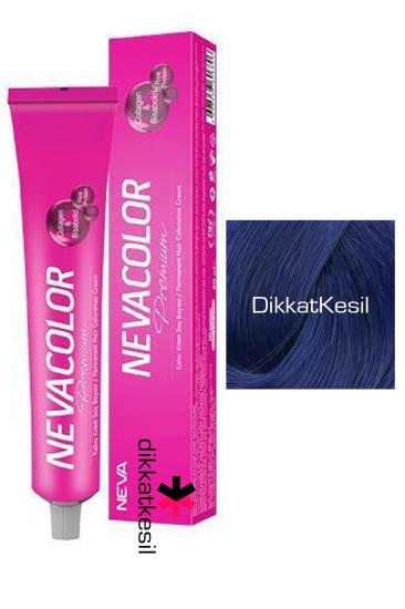 Nevacolor 0.11 Yoğun Mavi Renk Premium Kalıcı Krem Saç Boyası Tüp, Boya Markaları - XBUTiK