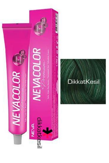 Nevacolor 0.13 Yoğun Yeşil Renk Premium Kalıcı Krem Saç Boyası Tüp, Saç Boyası Numaraları - XBUTiK
