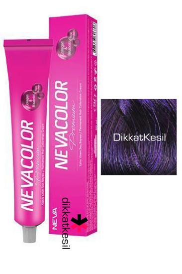 Nevacolor 0.22 Yoğun Mor Renk Premium Kalıcı Krem Saç Boyası Tüp, Boyalar - XBUTiK
