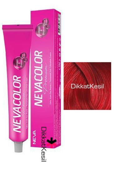 Nevacolor 8.66 Nar Kızılı Renk Premium Kalıcı Krem Saç Boyası Tüp 50 ml, Neva Color 8.66 Numara Neva Color Boyaları - XBUTiK