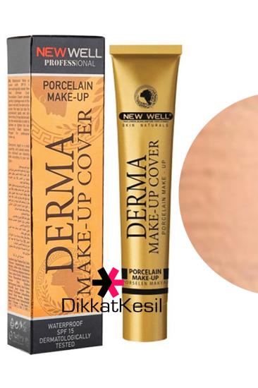 New Well Derma Makeup Cover Yoğun Kapatıcı Porselen Fondöten Copper Rengi No 04 Fondöten Markaları - XBUTiK