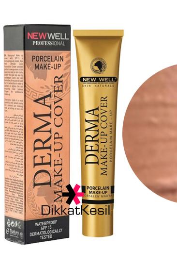 New Well Derma Makeup Cover Yoğun Kapatıcı Porselen Fondöten Nickel Rengi No 06 New Well Fondöten Çeşitleri - XBUTiK