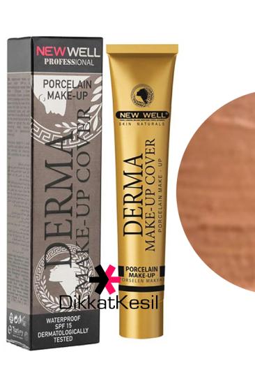 New Well Derma Makeup Cover Yoğun Kapatıcı Porselen Fondöten Platinum Rengi No 05 Fondöten Çeşitleri - XBUTiK