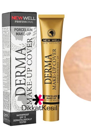New Well Derma Makeup Cover Yoğun Kapatıcı Porselen Fondöten Silver Rengi No 03 Fondöten Çeşitleri - XBUTiK