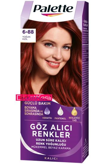 Palette 6.88 Yoğun Kızıl Saç Boyası Göz Alıcı Renkler, Kozmetik Ürünleri - XBUTiK