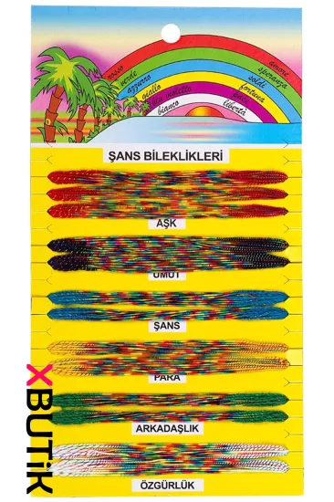 Şans Bilekliği İp, Toptan Şans İp Bileklikleri 65 li, Bileklik Modelleri - XBUTiK