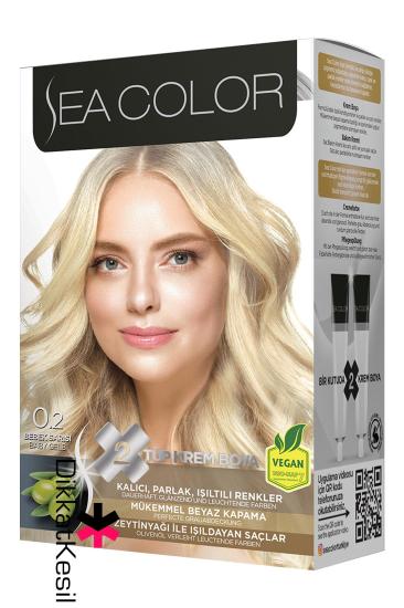 Sea Color 0.2 Bebek Sarısı Renk Krem Saç Boyası Set, Saç Boyası Çeşitleri - XBUTiK