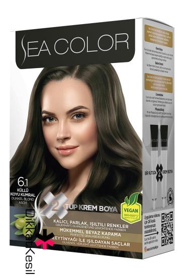 Sea Color 6.1 Küllü Kumral Renk Krem Saç Boyası Set, Kadın Saç Boyaları - XBUTiK