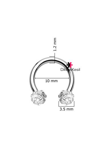 Taşlı Piercing, Çelik Helix, Tragus, Kıkırdak, Kulak ve Burun Halka Piercing Modelleri - XBUTiK