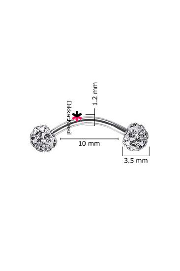 Taşlı Piercing, Çelik Rook, Tragus, Helix, Kulak ve Kaş Piercing Modelleri - XBUTiK