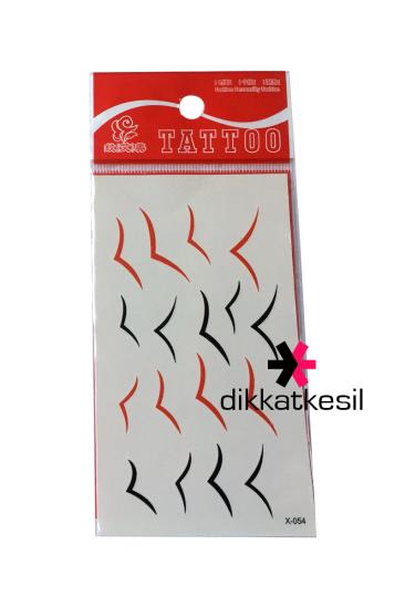 Uçan Kuşlar Sembol Dövme, Geçici Yapıştırma Kırmızı Siyah Mini Kuş Dövmeler - XBUTiK