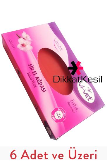 Vi Vet Kalıp Ağda, Pudralı Sir Ağda 500 ml Pembe Ağdalar 6 Adet - XBUTiK