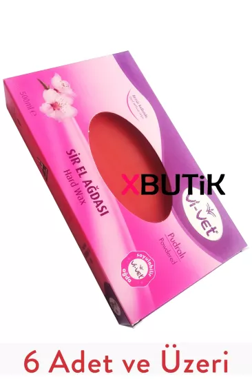 Vi Vet Kalıp Ağda, Pudralı Sir Ağda 400 ml Pembe Ağdalar 6 Adet - XBUTiK